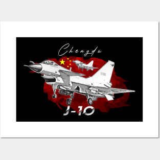 Chengdu J-10 Chiness Fighterjet Posters and Art